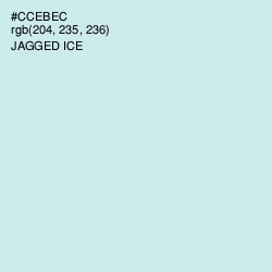 #CCEBEC - Jagged Ice Color Image